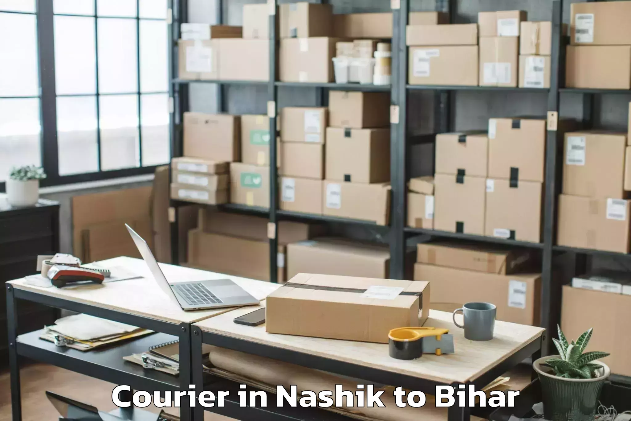 Book Nashik to Laukaha Courier Online